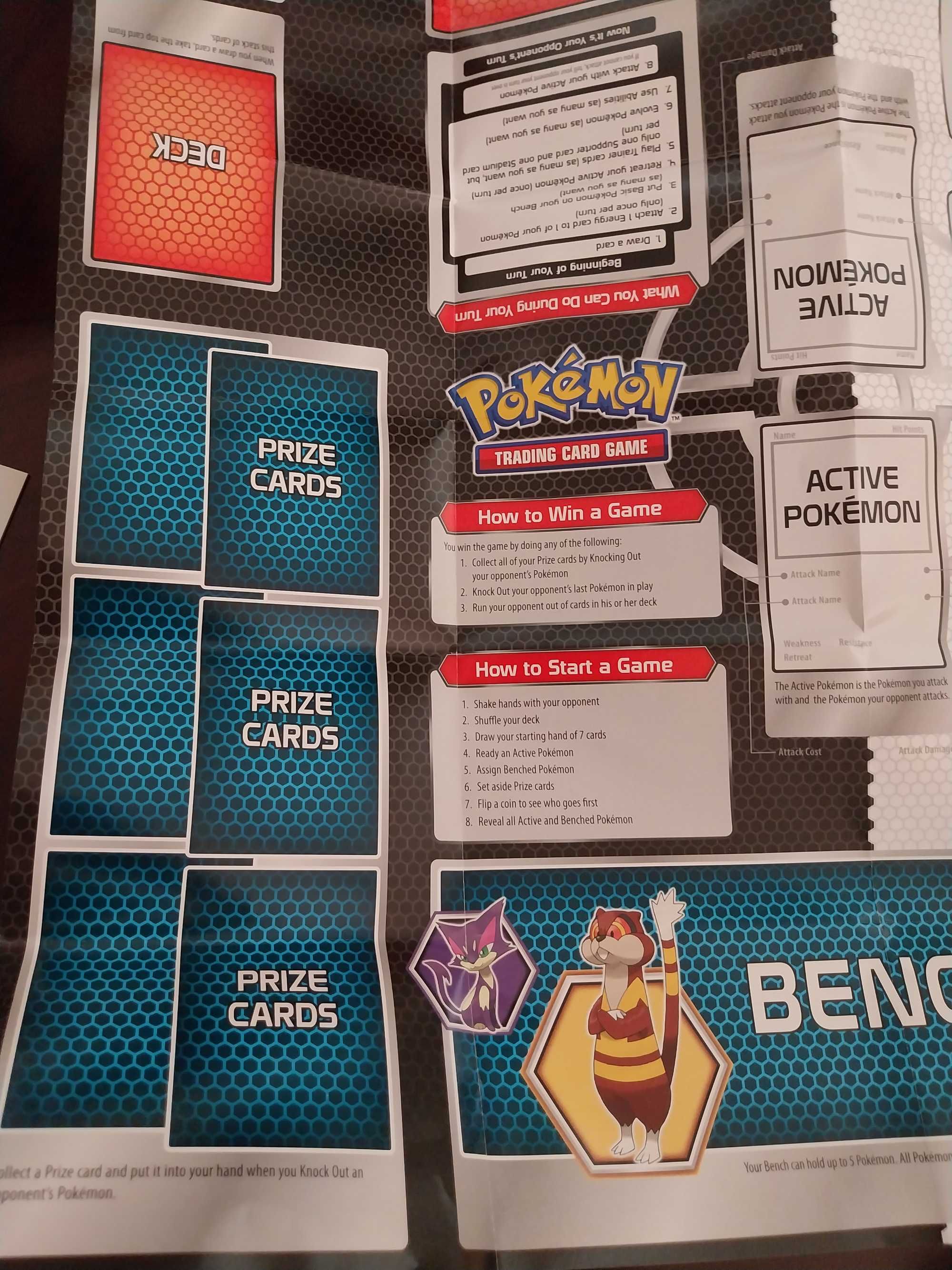 Tabuleiro de Jogo Pokémon - Black & White Trainer Kit 2 Player Learn