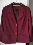 Blazer cintado bordô
