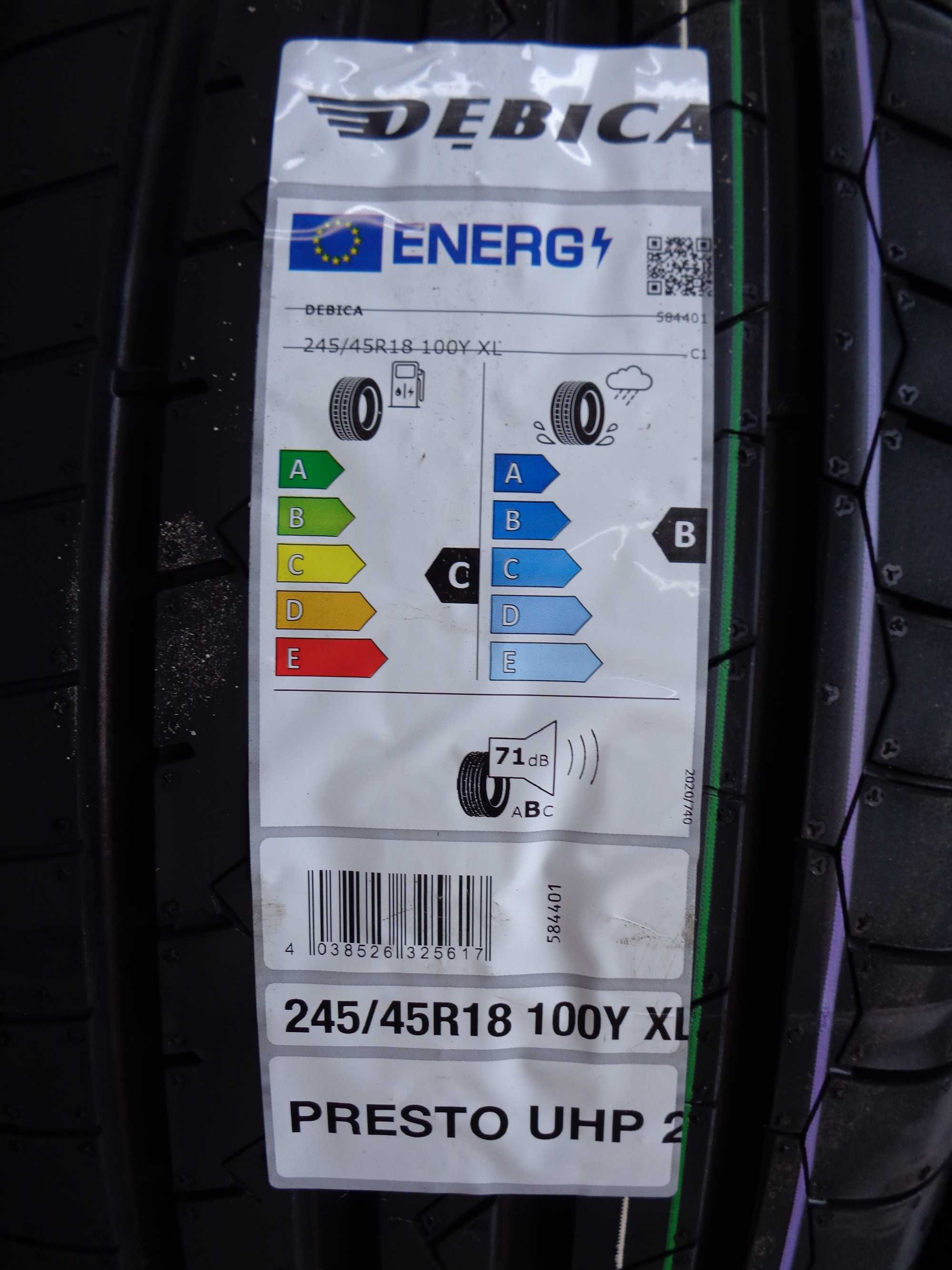 NOWE 245/45R18 DĘBICA PRESTO UHP2 - Opony Letnie , gr.Goodyear , Warto