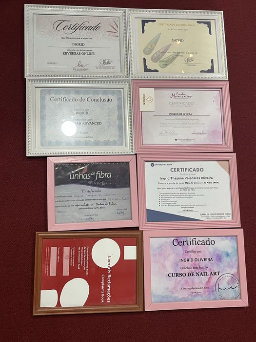 Lote com 15 molduras