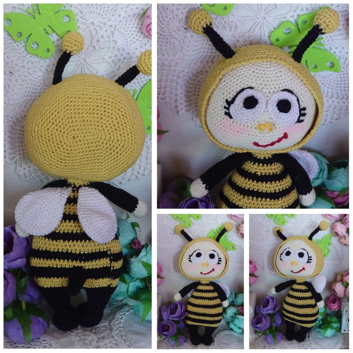 В'язані іграшки. Янгол. Лялька. Пупс. Тигр.