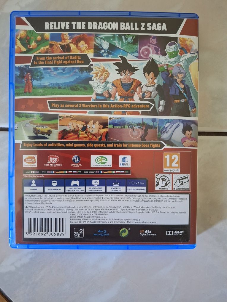 Dragon Ball Kakarot PL PS4 PS5 po polsku
