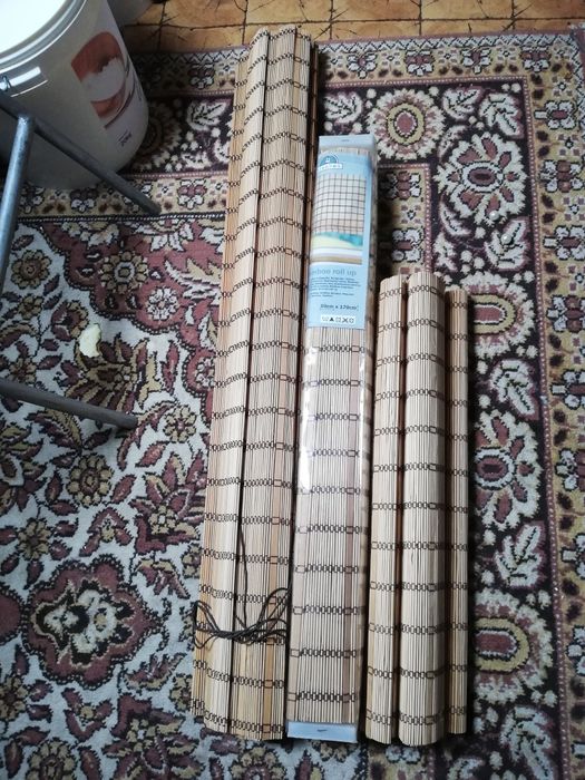 3 x Rolety kurtyny zasłony  bambusowe(100,80,60cm) , ogrod okno