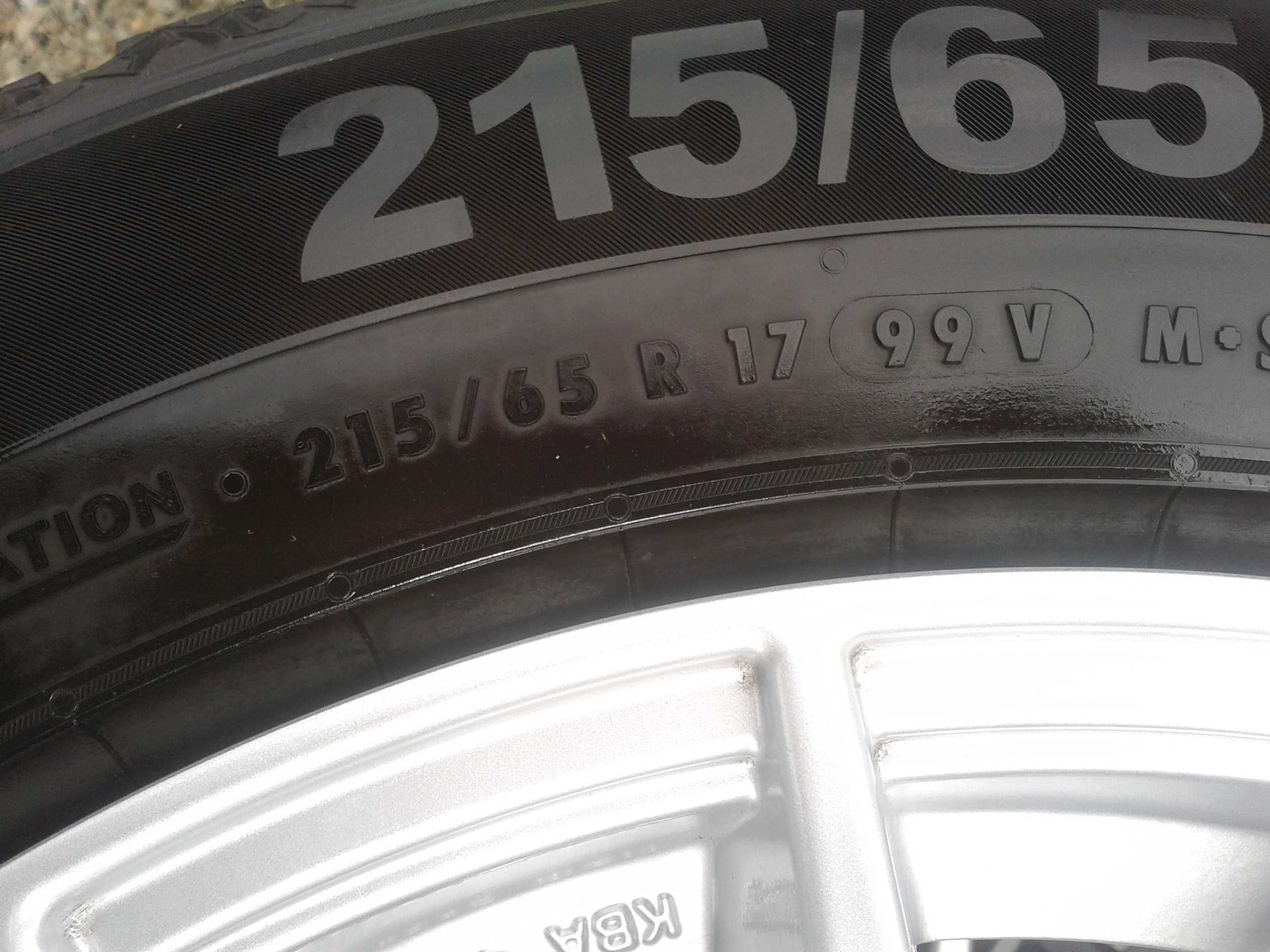 kola r17 semperit 215 65 jak nowe volkswagen tiguan kodiaq tarraco 8mm