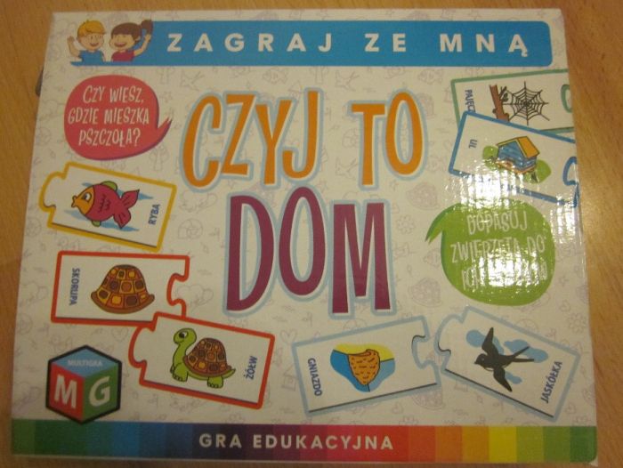 Gra edukacyjna -Czyj to dom -wiek 3+