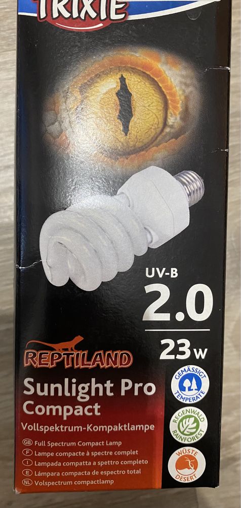 Lampada solar para repteis 23w