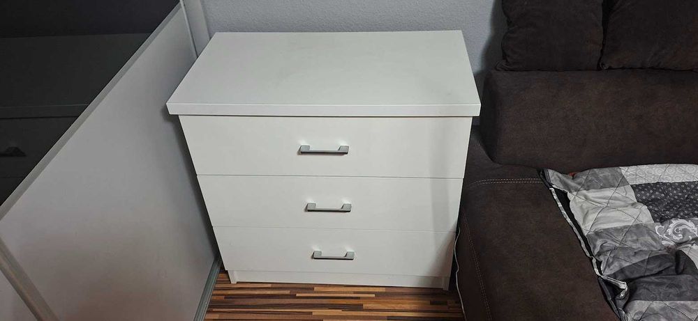 komoda biała 3 szuflady 83x46 wys. 81