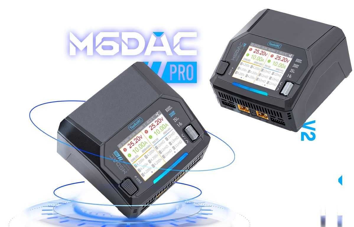 Toolkitrc m6dac  мережевий двопортовий зарядний пристрій