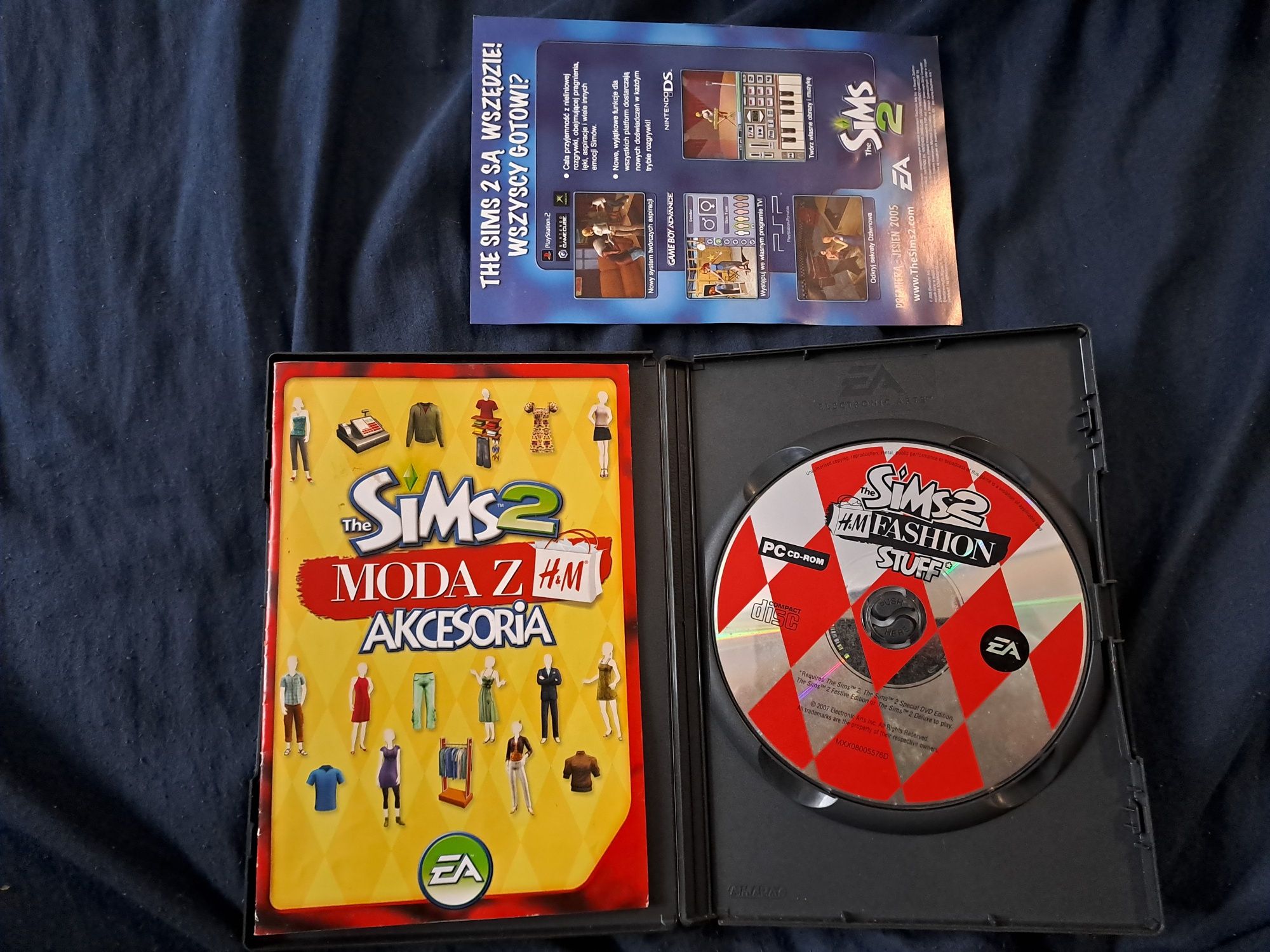 Stara gra The Sims 2 moda z H&M akcesoria dodatek do gier
