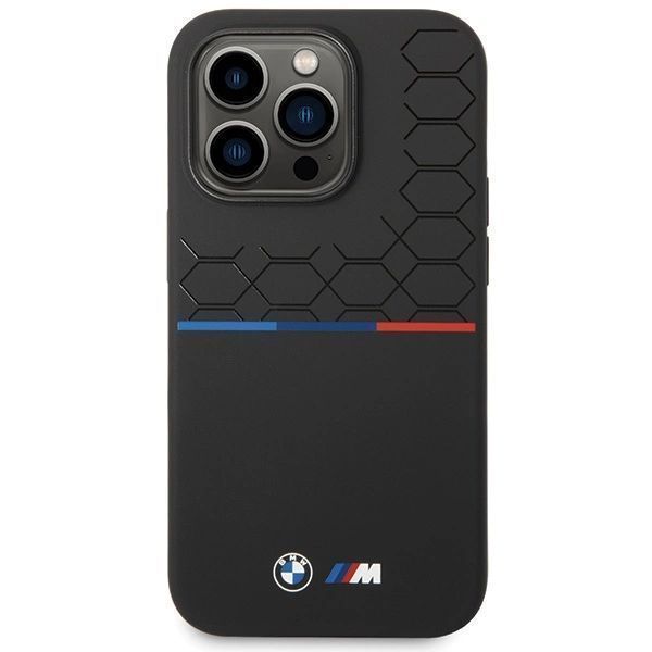 Etui Bmw M Silicone Pattern Na Iphone 14 Pro Max - Czarne