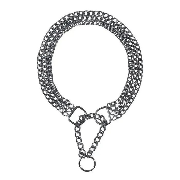 Trixie ошейник-удавка для собак хромированный (цена за L-XL двойную)