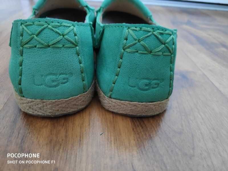 UGG buty Mokasyny skóra naturalna Espadryle