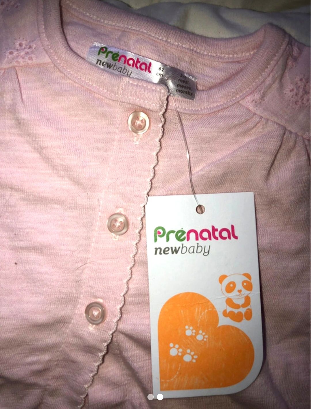 PréNatal Casaquinho para Menina - 3/6 Meses - Novo - C/ etiqueta