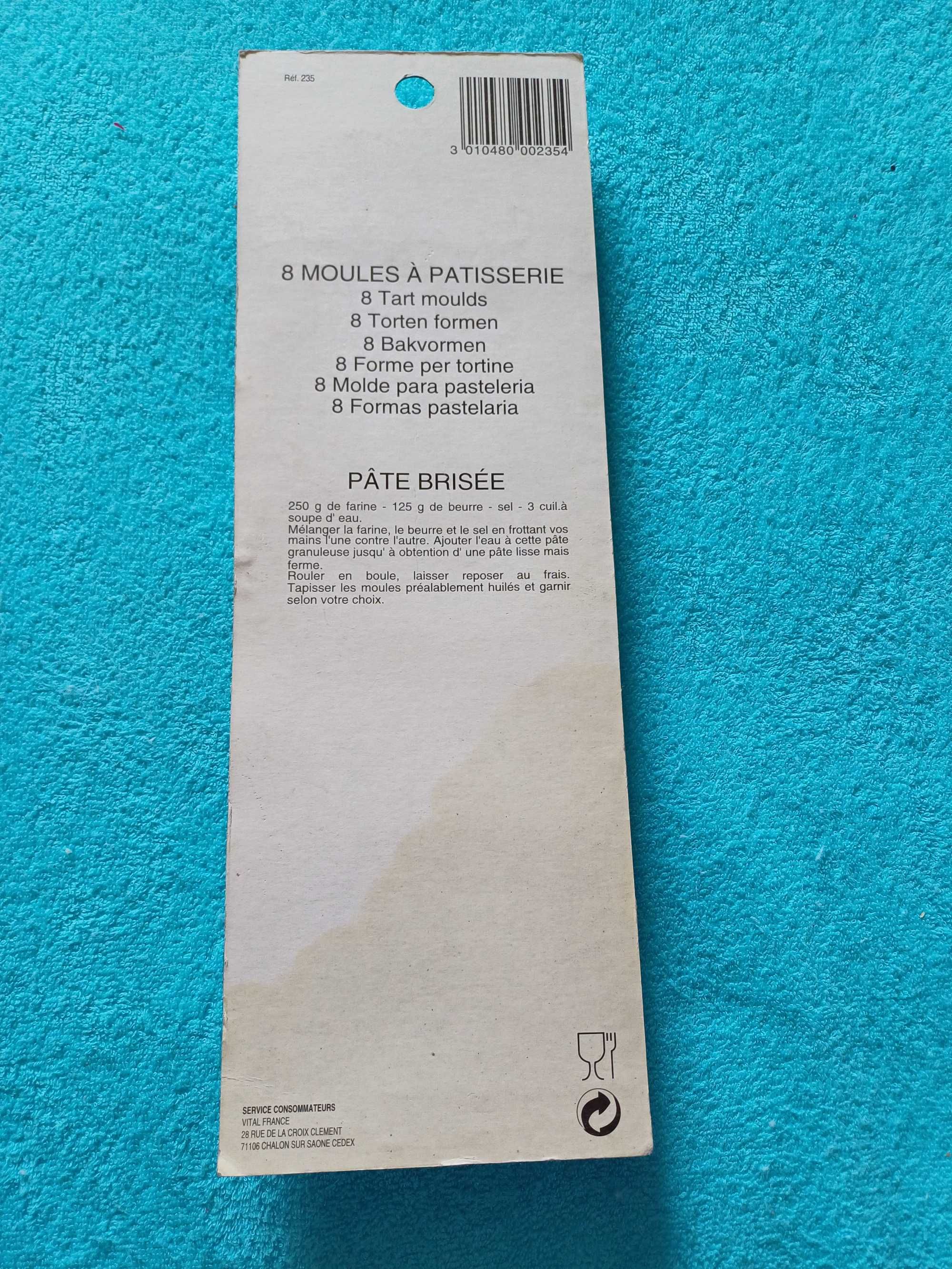 8 foremek do tartoletek Cuisimod