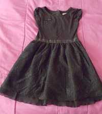 Czarna Sukienka dla dziewczynki Cool Club rozmiar 140cm