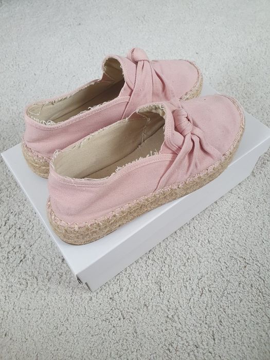 Różowe espadryle 38