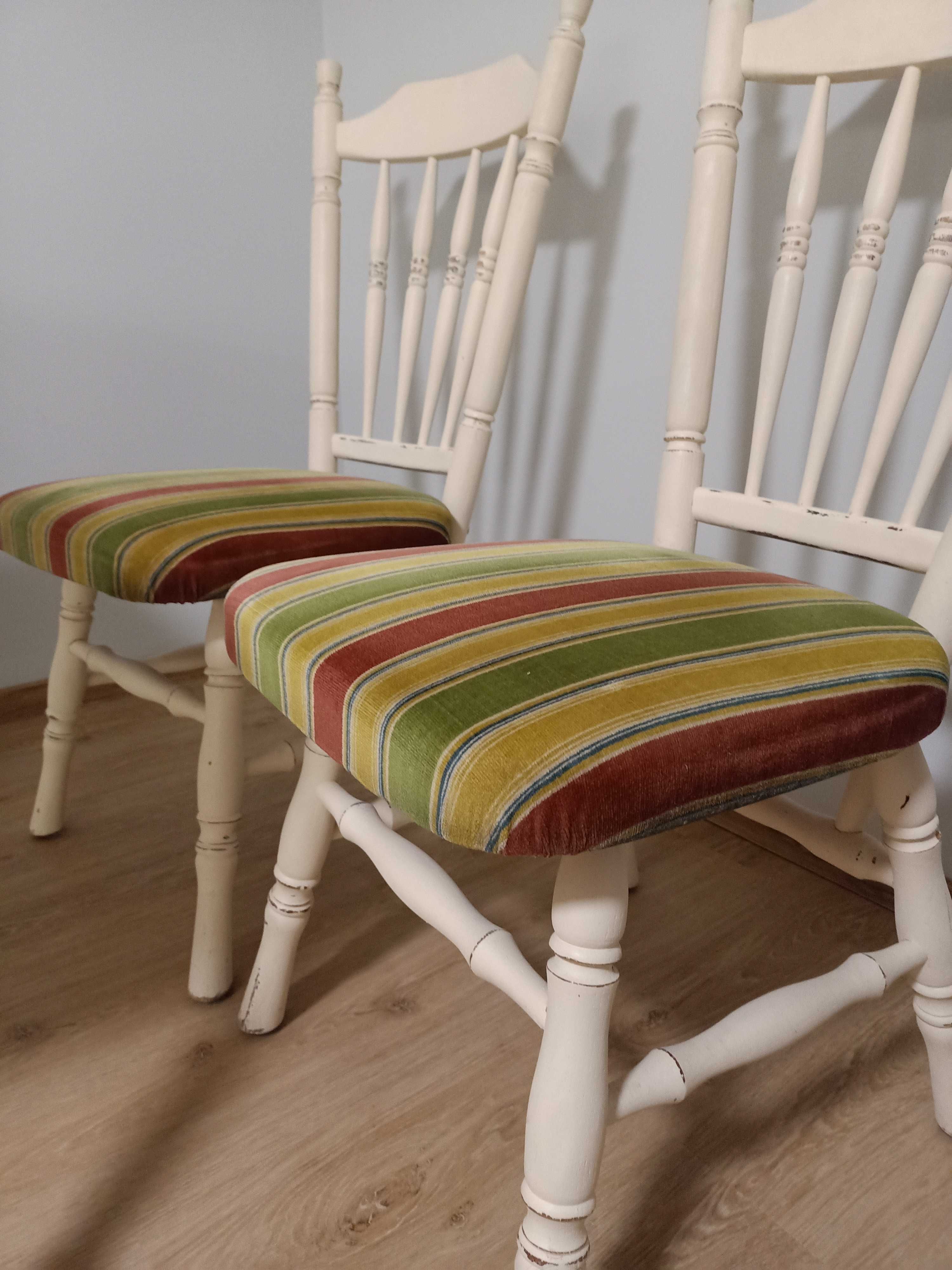 Krzesła lity dąb stylowe vintage 4 szt. Holandia
