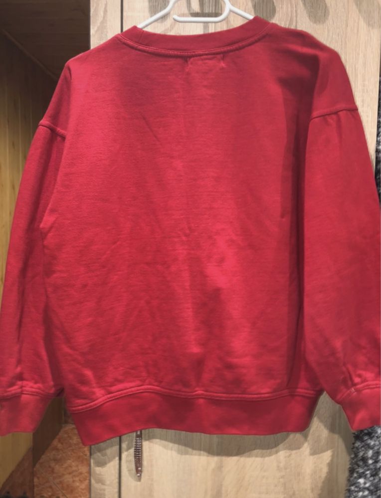 Czerwona bluza bawełniana