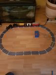 lego 725 Pociąg towarowy 12 V i tor+ zasilacz lego 12v unika 1974r