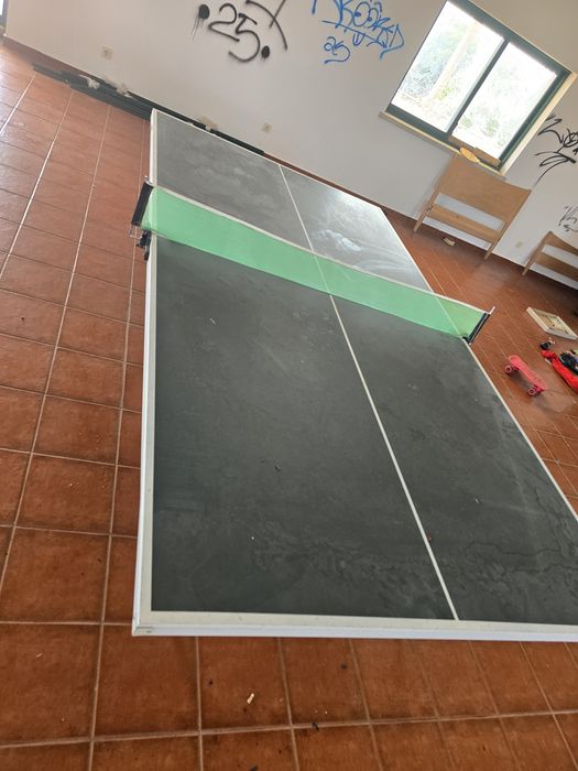 Mesa de Ping-Pong Dobrável com Rodas – Muito Robusta – Completa
