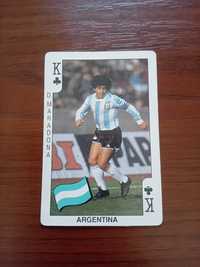 Karta football bubble gum D. Maradona