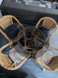 Conjunto mesa e cadeiras bambu