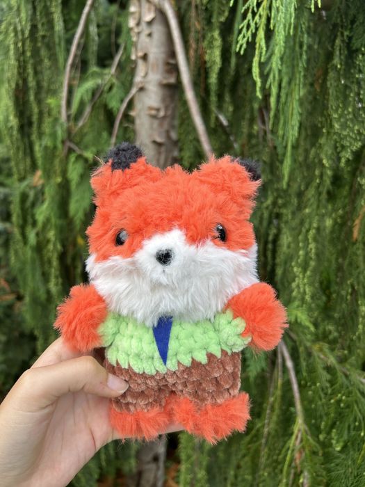 Lis na szydełku ze zwierzogrodu