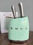 Набір ножів SMEG + підставка,мята.Ножі смег