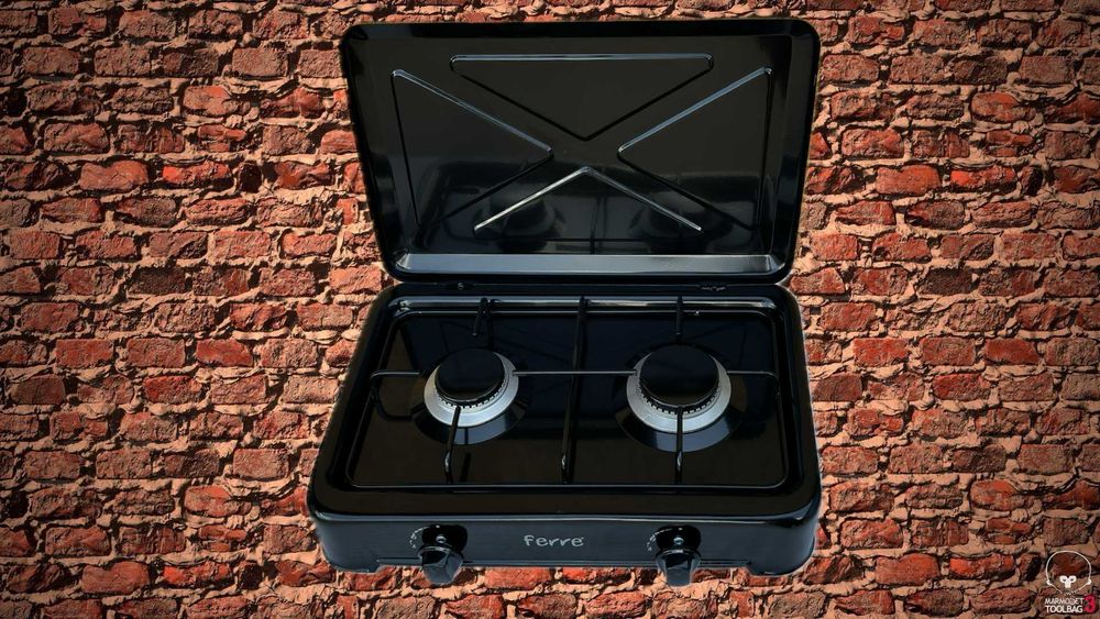 Таганок 2-х конфорочный газовый / Настольная плитка газовая 2 конфорки