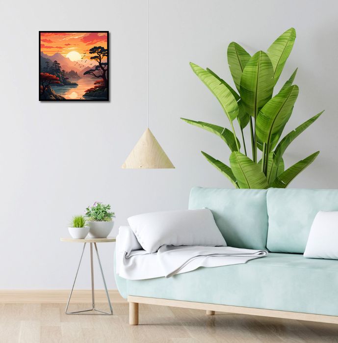 Plakat 40x40cm Złoty Zachód