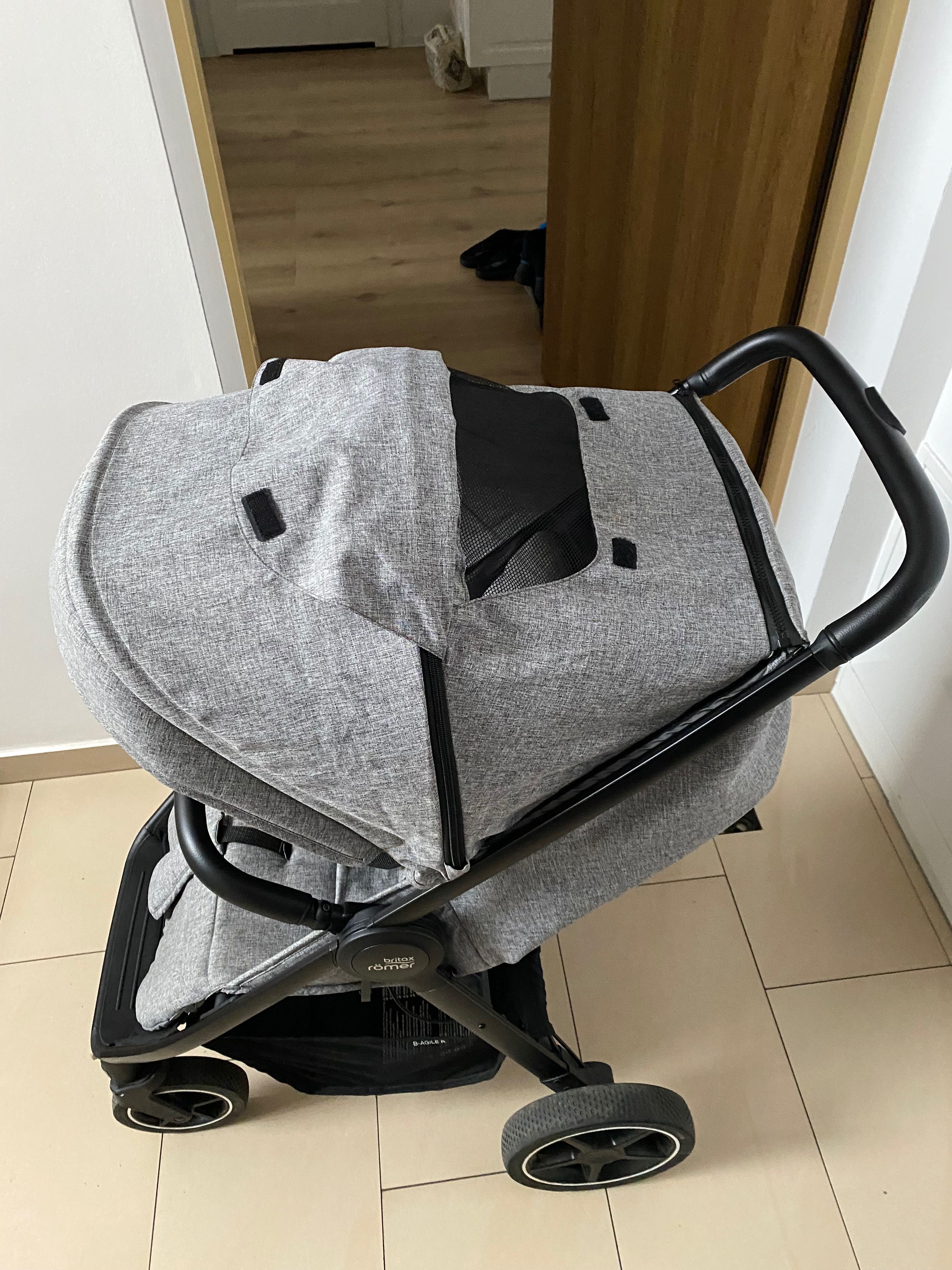 Wózek spacerowy B-AGILE R Britax Romer Elephant Grey/Black