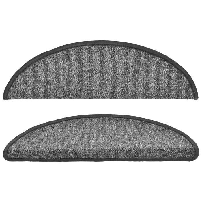 vidaXL Nakładki na schody, 10 szt., 56x17x3 cm, ciemnoszare