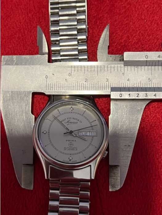 Luksusowy! Szwajcarski zegarek automatyczny Lowan - PRIMA  21 Jewels.