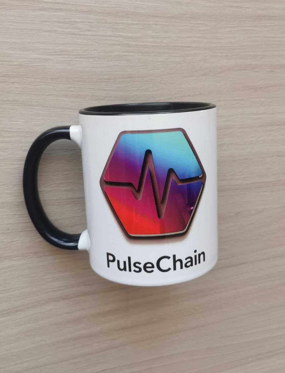 Kubek z nadrukiem krypto - PulseChain - pomysł na Prezent