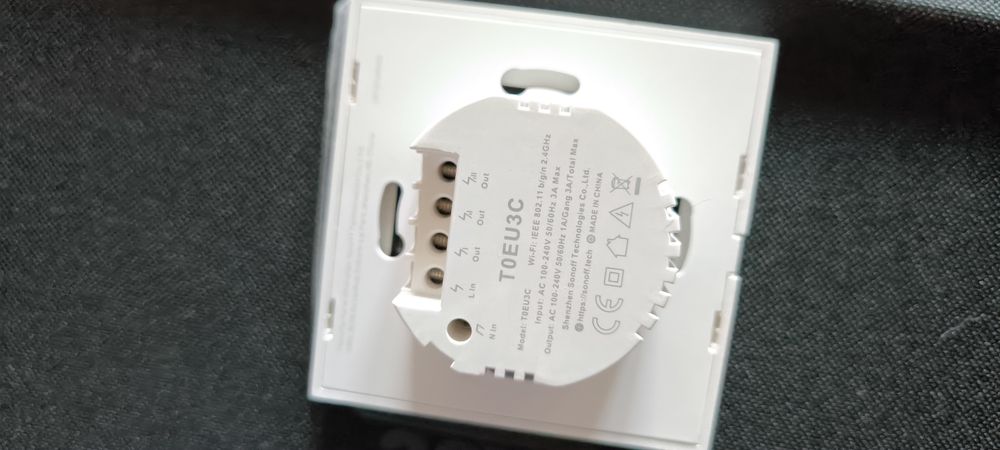 Dotykowy włącznik światła smart, Sonoff Wi-Fi
