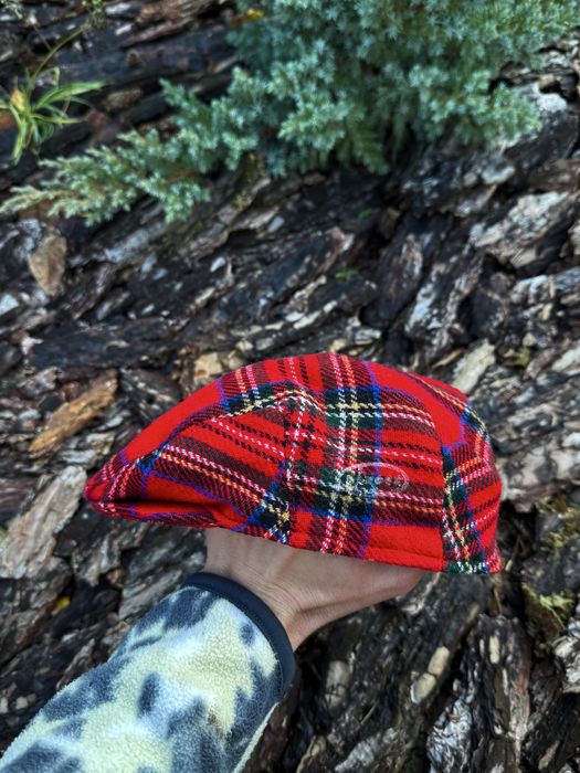 Kangol Vintage Flat Cap 90s вінтажний берет в клітинку від кенгул