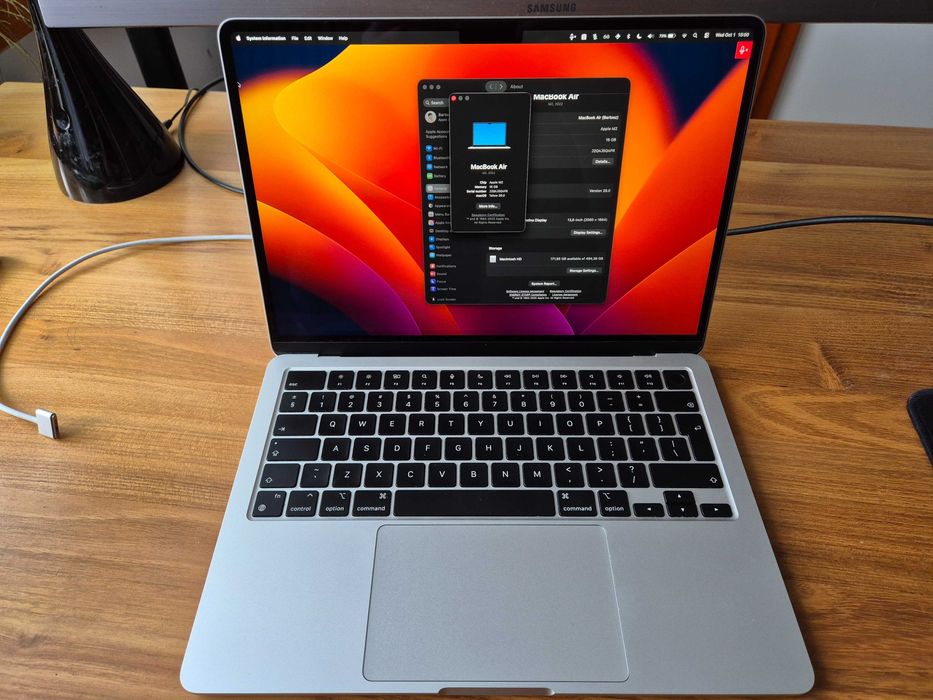 Macbook Air M2 16/512 GB srebrny