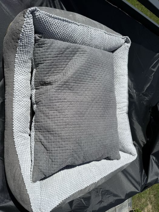 Legowisko dla psa szare duże