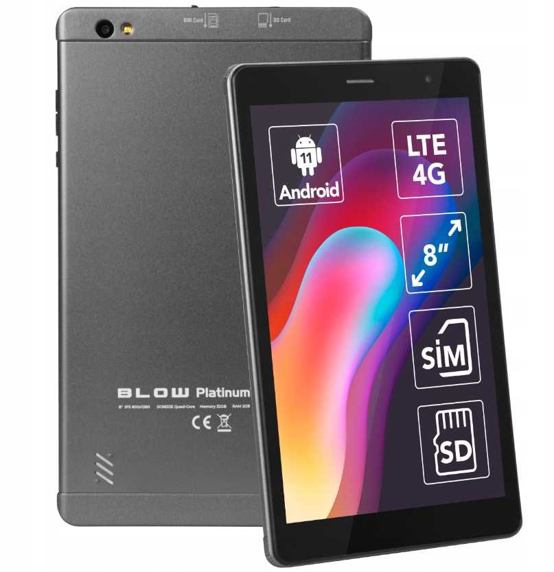 Zjawiskowy TABLET 8" WiFi LTE 2/32GB Mysz Klawiatura - Gratis (OKAZJA)