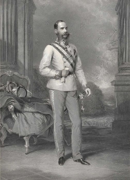 Cesarz Austrii i Węgier Franciszek Józef Habsburg, wymiar 108cm x 78cm