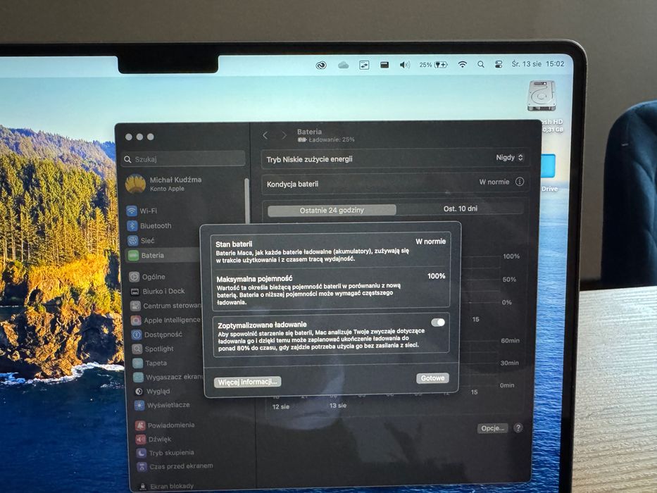 MacBook Pro 14" M2 Pro (12 rdzeni CPU, 19 rdzeni GPU), 16GB, 1TB