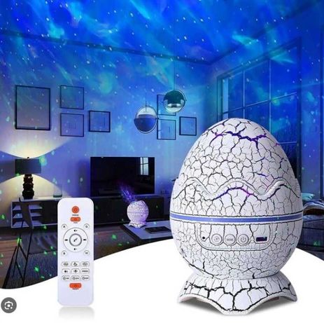 Зоряний проектор яйце динозавра Moonfrow hj-xkd08 , білий,Bluetooth