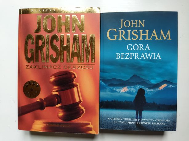 John Grisham-zestaw: Góra bezprawia(nowa), Zaklinacz deszczu- thriller