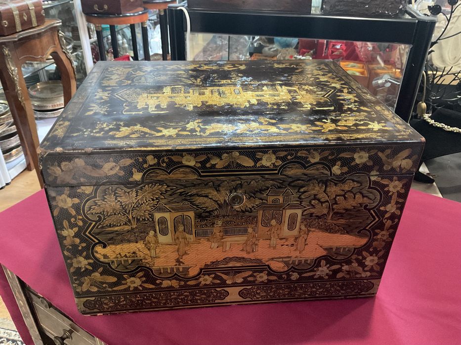 Caixa oriental laçada decorada 34x26x20cm ,outros anúncios abaixo