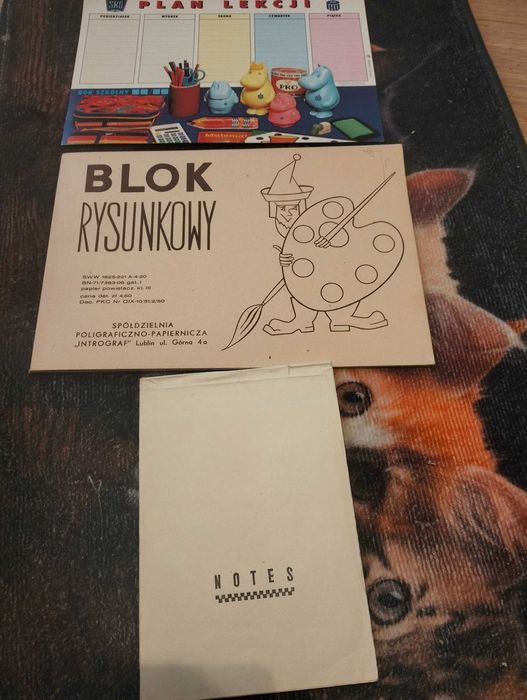 Zestaw szkolny z czasów PRL