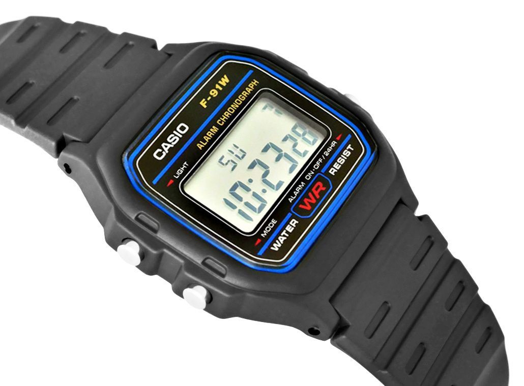 zegarek męski casio f-91w-1yeg + box
