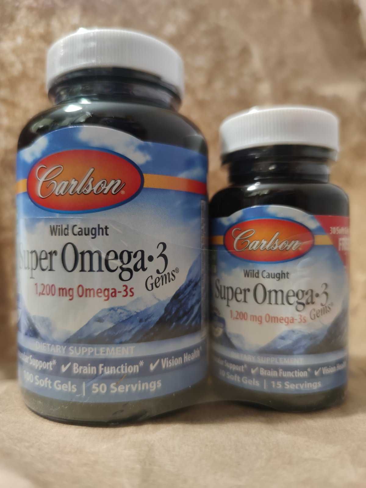 Топовая Super Omega-3 (супер омега-3) от Carlson labs. Срок  до 2026