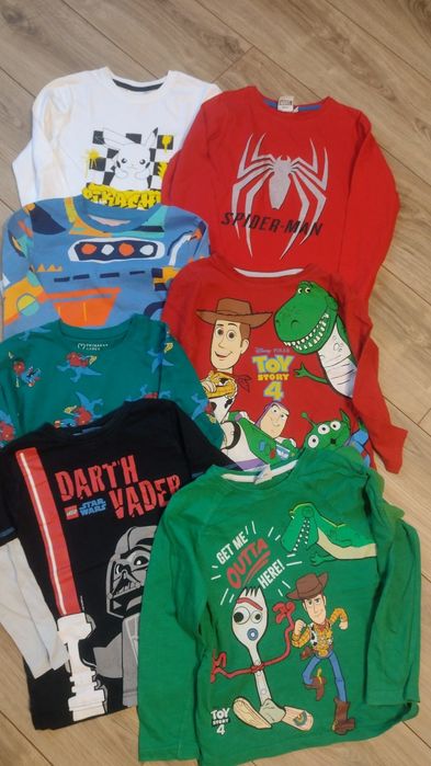 Paka bluzek dla chłopca roz 116