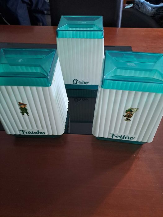 3 Caixas de cozinha vintage anos 70