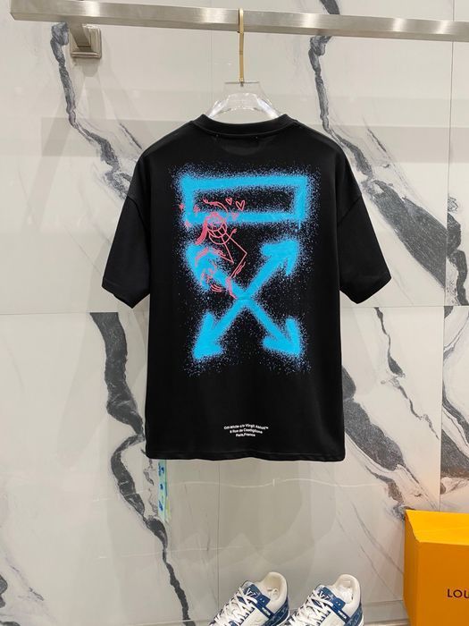 OFF-white футболка мужская оверсайз оригинал черная белая